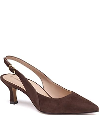 Johnston & Murphy Women's Lindsey Suede Slingback Pumps