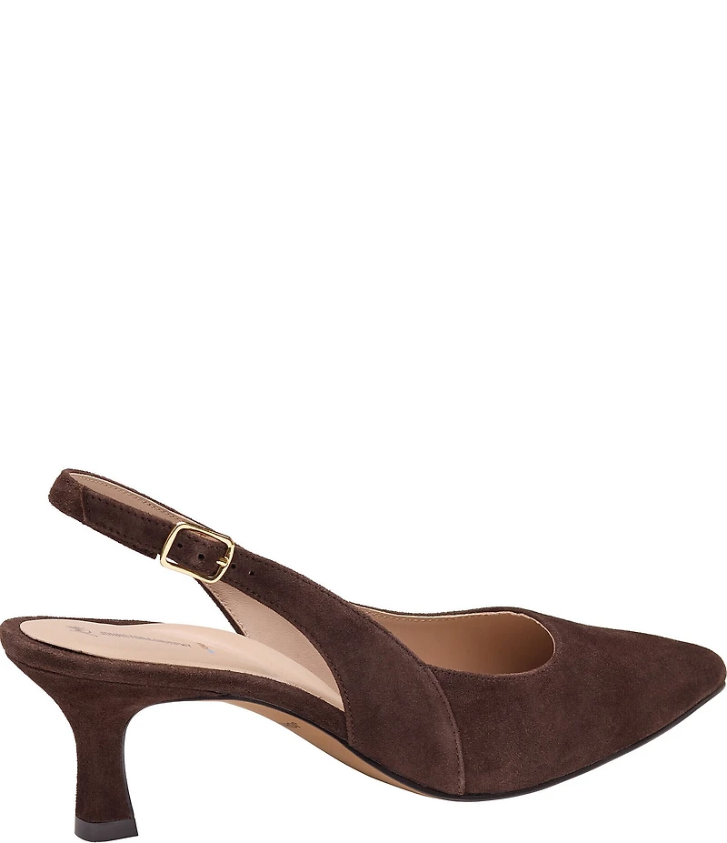 Johnston & Murphy Women's Lindsey Suede Slingback Pumps