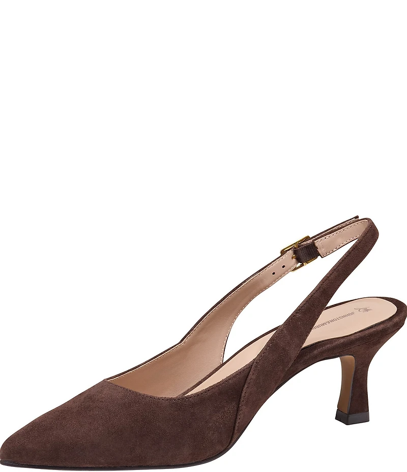 Johnston & Murphy Women's Lindsey Suede Slingback Pumps