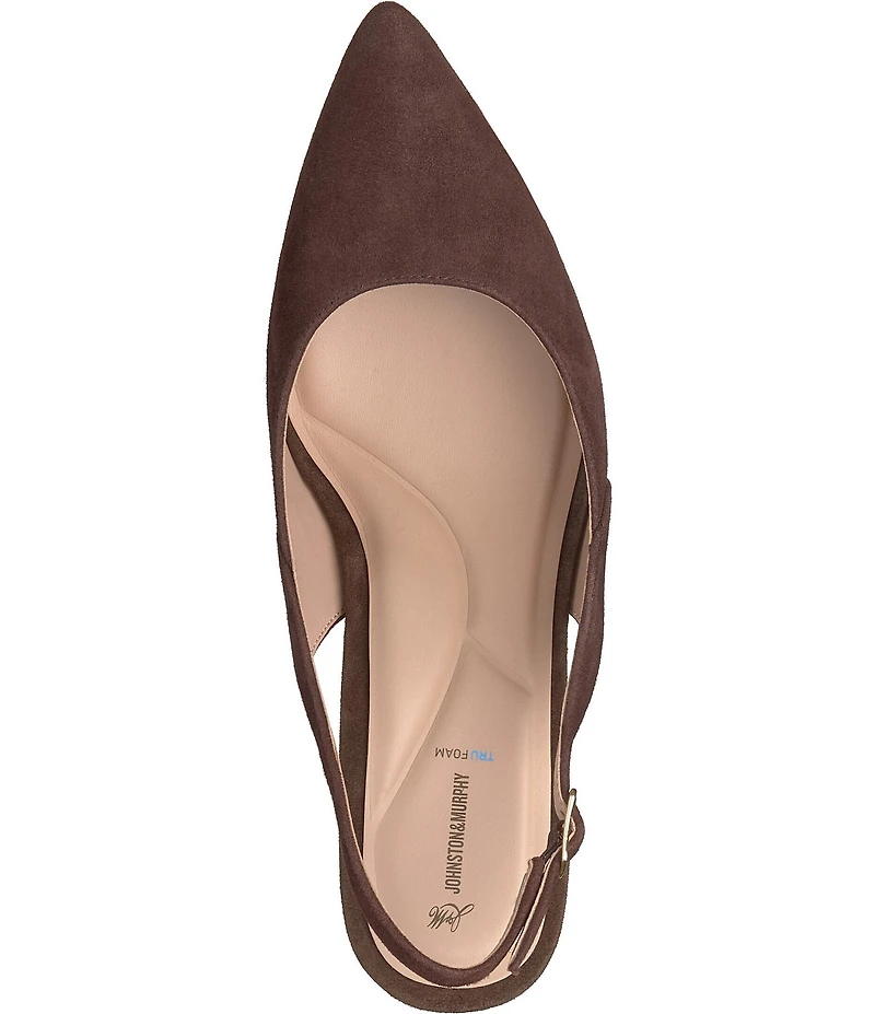Johnston & Murphy Women's Lindsey Suede Slingback Pumps