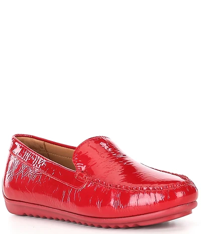 Johnston & Murphy Women's Melanie Patent Leather Slip On Venetian Loafers
