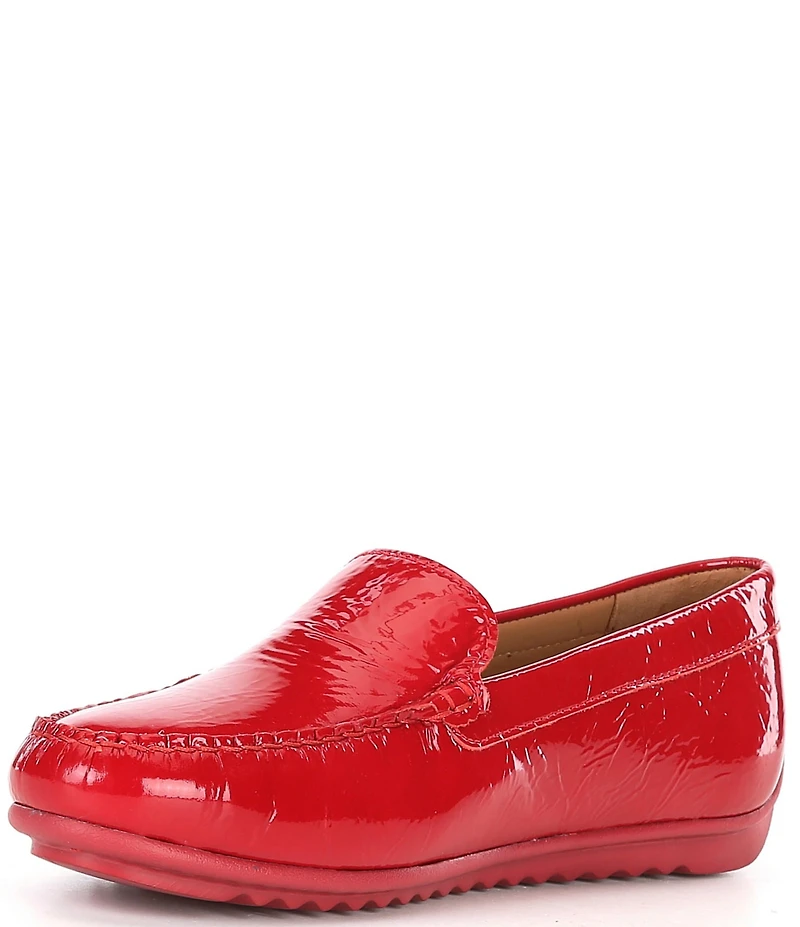 Johnston & Murphy Women's Melanie Patent Leather Slip On Venetian Loafers