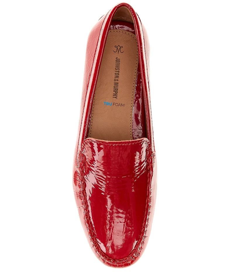 Johnston & Murphy Women's Melanie Patent Leather Slip On Venetian Loafers