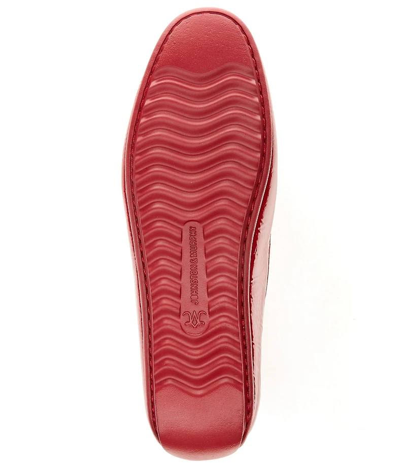 Johnston & Murphy Women's Melanie Patent Leather Slip On Venetian Loafers