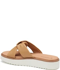 Johnston & Murphy Women's Mitzi Knotted Platform Slide Sandals