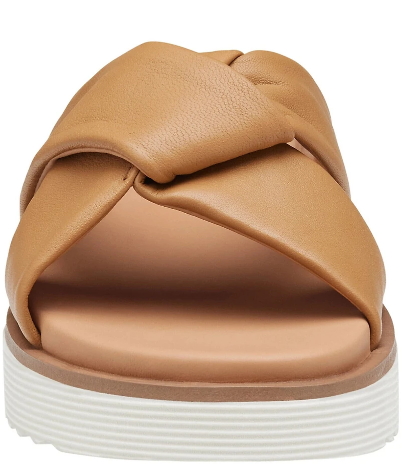 Johnston & Murphy Women's Mitzi Knotted Platform Slide Sandals