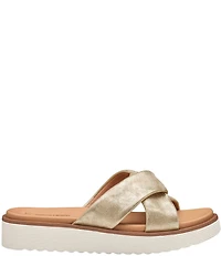 Johnston & Murphy Women's Mitzi Knotted Platform Slide Sandals