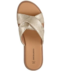 Johnston & Murphy Women's Mitzi Knotted Platform Slide Sandals
