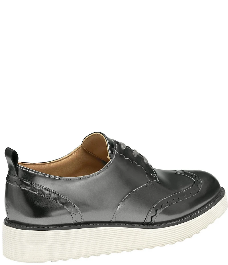 Johnston & Murphy Women's Mitzi Metallic Leather Wingtip Oxfords