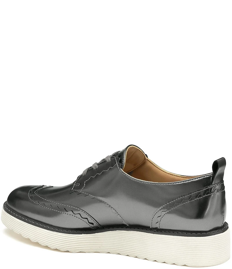 Johnston & Murphy Women's Mitzi Metallic Leather Wingtip Oxfords