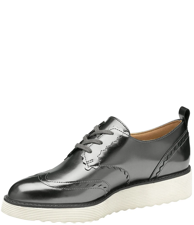Johnston & Murphy Women's Mitzi Metallic Leather Wingtip Oxfords