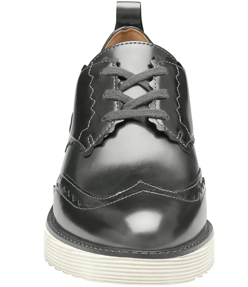 Johnston & Murphy Women's Mitzi Metallic Leather Wingtip Oxfords