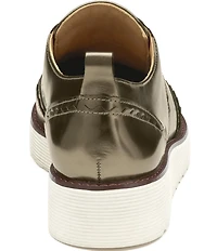 Johnston & Murphy Women's Mitzi Metallic Leather Wingtip Oxfords