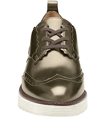 Johnston & Murphy Women's Mitzi Metallic Leather Wingtip Oxfords