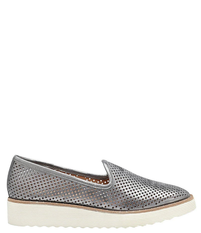 Johnston & Murphy Women's Mitzi Leather Perforated Venetian Loafers