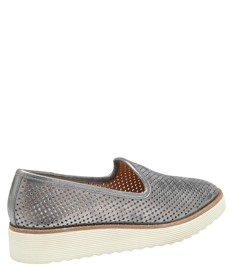 Johnston & Murphy Women's Mitzi Leather Perforated Venetian Loafers