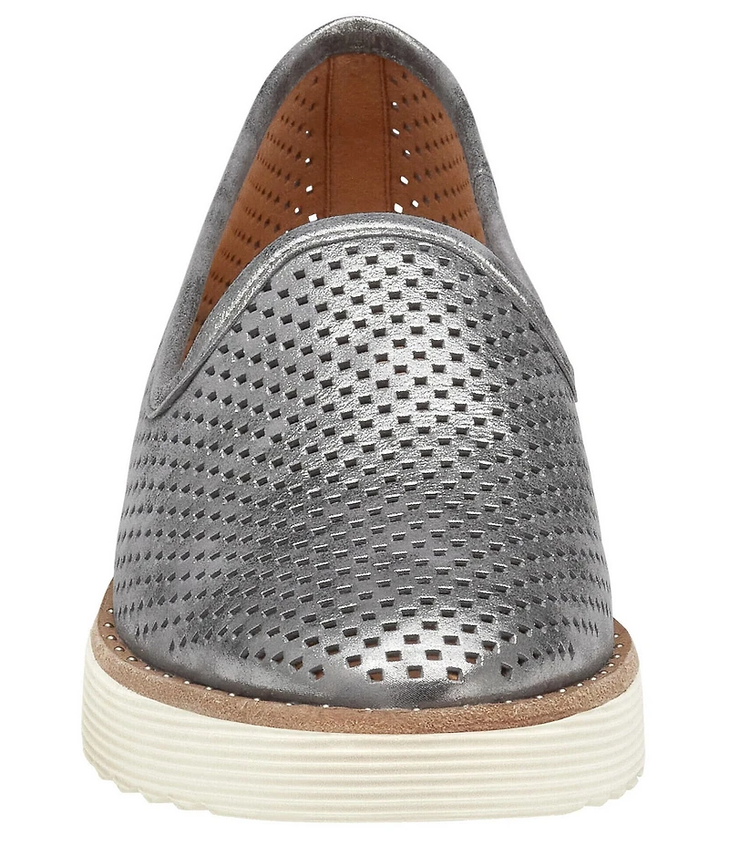 Johnston & Murphy Women's Mitzi Leather Perforated Venetian Loafers