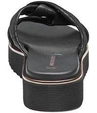 Johnston & Murphy Women's Mitzi Suede Knotted Slide Sandals