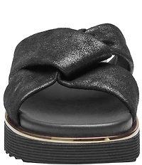 Johnston & Murphy Women's Mitzi Suede Knotted Slide Sandals