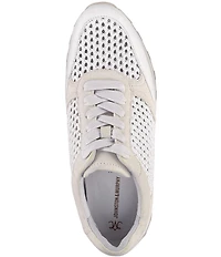 Johnston & Murphy Women's Piper Multi Crochet Lace Up Sneakers