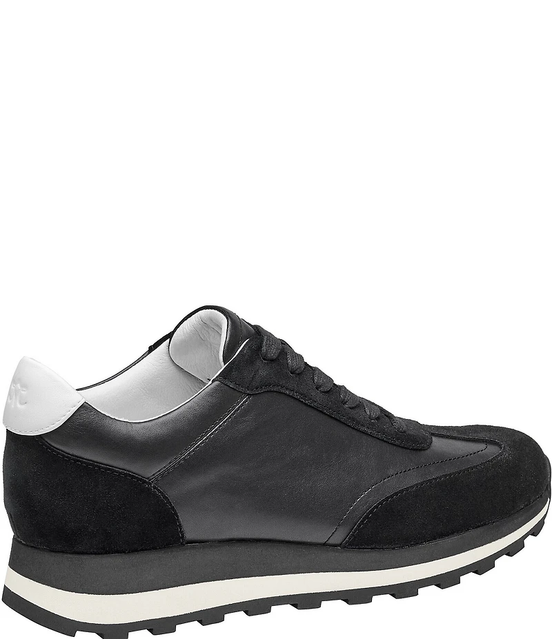 Johnston & Murphy Women's Piper Suede and Leather Lace Up Sneakers