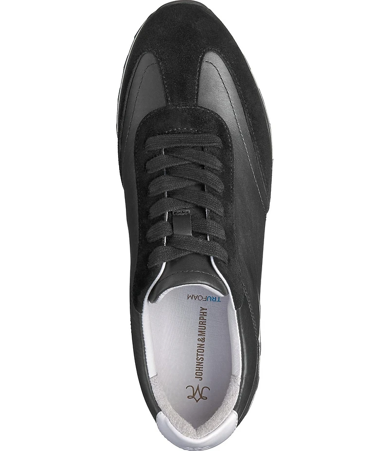 Johnston & Murphy Women's Piper Suede and Leather Lace Up Sneakers