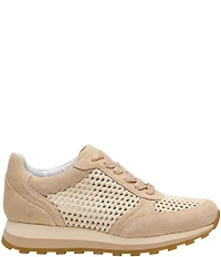 Johnston & Murphy Women's Piper Suede Crochet Lace Up Sneakers