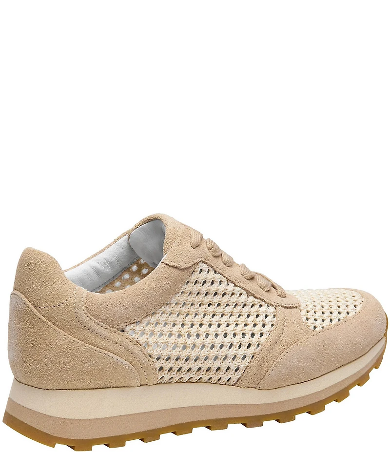 Johnston & Murphy Women's Piper Suede Crochet Lace Up Sneakers