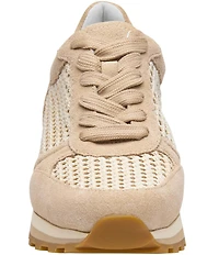 Johnston & Murphy Women's Piper Suede Crochet Lace Up Sneakers