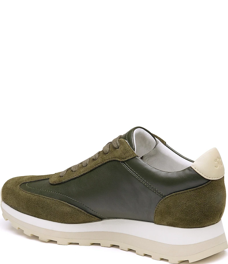 Johnston & Murphy Women's Piper T-Toe Leather and Suede Sneakers