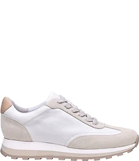 Johnston & Murphy Women's Piper T-Toe Leather and Suede Sneakers