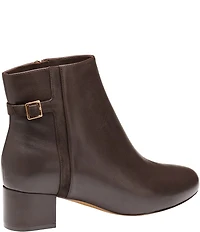 Johnston & Murphy Women's Sienna Leather Belt Strap Hardware Booties