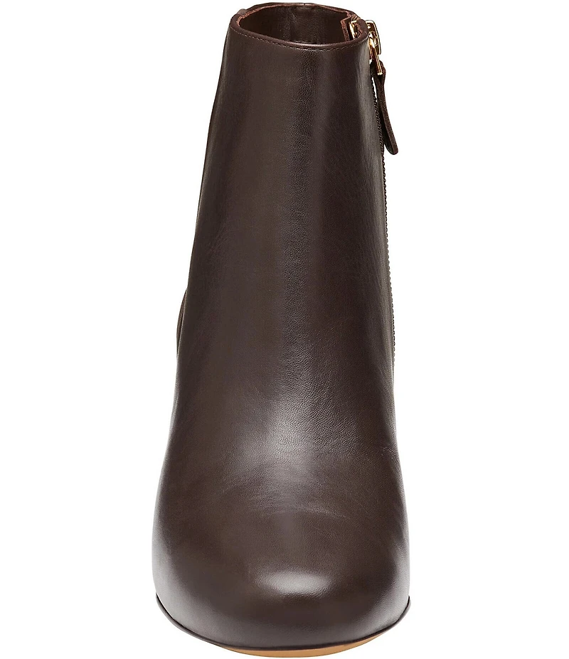 Johnston & Murphy Women's Sienna Leather Belt Strap Hardware Booties