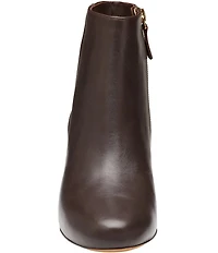 Johnston & Murphy Women's Sienna Leather Belt Strap Hardware Booties