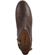 Johnston & Murphy Women's Sienna Leather Belt Strap Hardware Booties