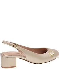 Johnston & Murphy Women's Sienna Leather Button Slingback Pumps