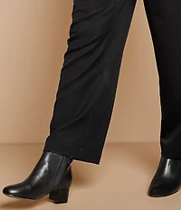 Johnston & Murphy Women's Sienna Leather Croco Accent Belt Strap Hardware Booties