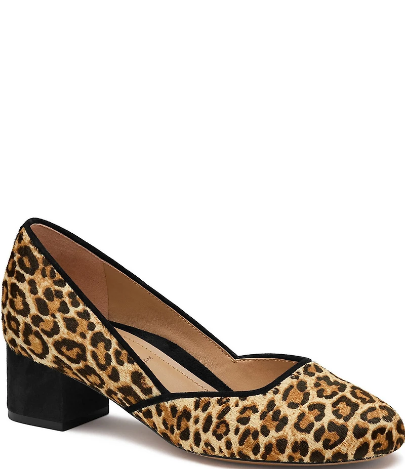 Johnston & Murphy Women's Sienna Leopard Print Calf Hair Pumps