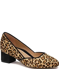 Johnston & Murphy Women's Sienna Leopard Print Calf Hair Pumps