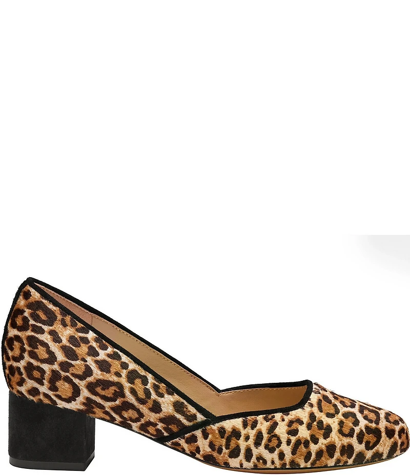 Johnston & Murphy Women's Sienna Leopard Print Calf Hair Pumps