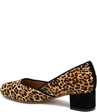 Johnston & Murphy Women's Sienna Leopard Print Calf Hair Pumps