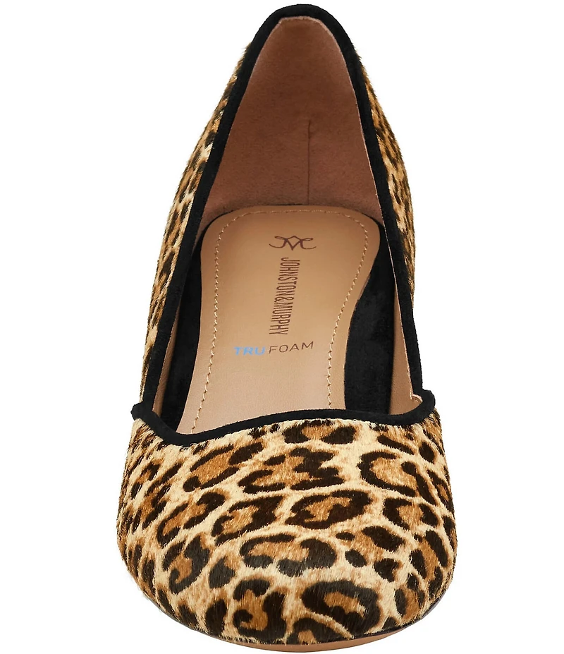 Johnston & Murphy Women's Sienna Leopard Print Calf Hair Pumps