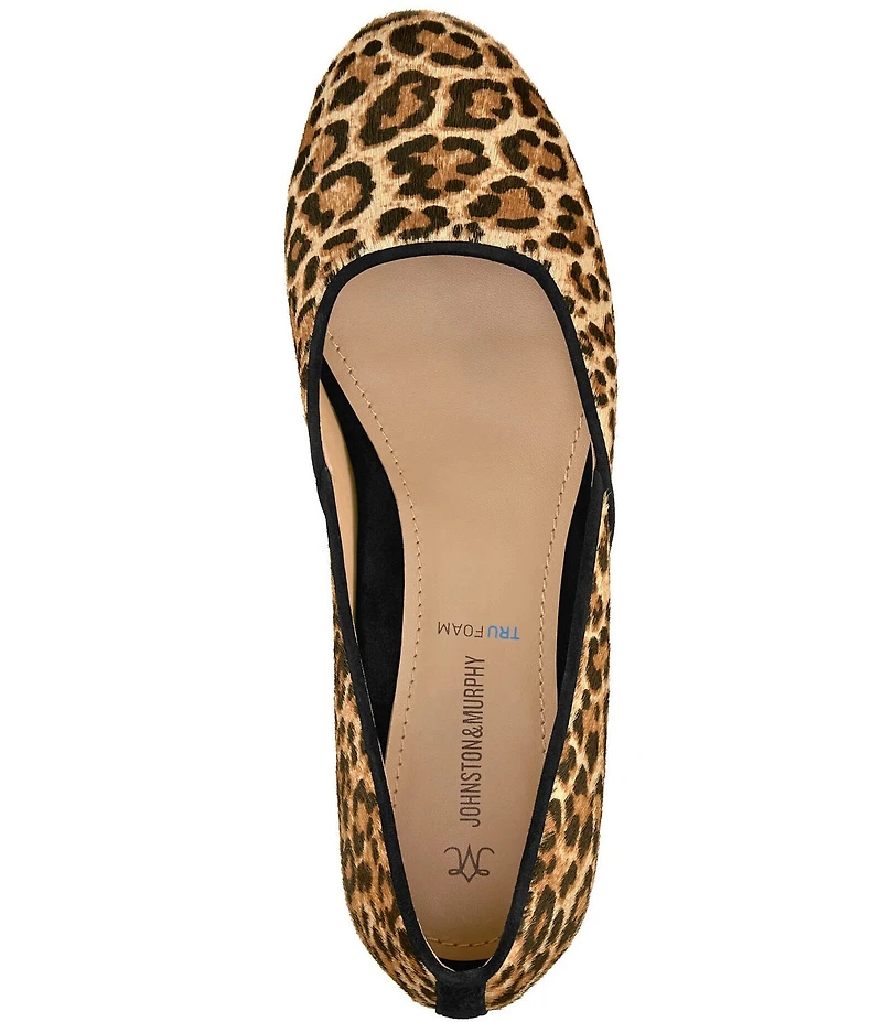 Johnston & Murphy Women's Sienna Leopard Print Calf Hair Pumps