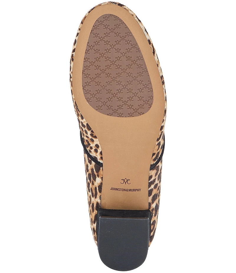 Johnston & Murphy Women's Sienna Leopard Print Calf Hair Pumps