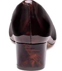 Johnston & Murphy Women's Sienna Patent Leather Mismatch Ornamented Pumps