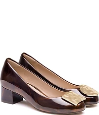 Johnston & Murphy Women's Sienna Patent Leather Mismatch Ornamented Pumps