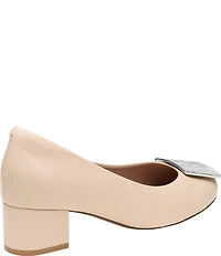 Johnston & Murphy Women's Sienna Nappa Leather Mismatch Ornament Pumps
