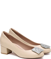 Johnston & Murphy Women's Sienna Nappa Leather Mismatch Ornament Pumps