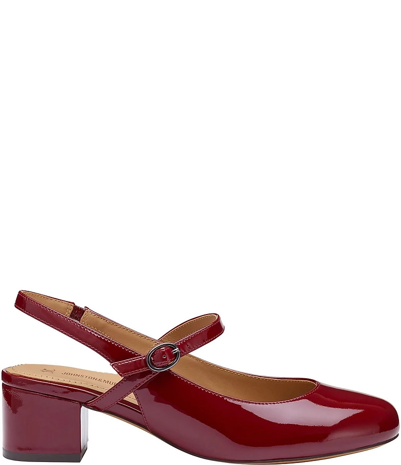 Johnston & Murphy Women's Sienna Patent Leather Slingback Mary Jane Pumps