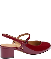 Johnston & Murphy Women's Sienna Patent Leather Slingback Mary Jane Pumps